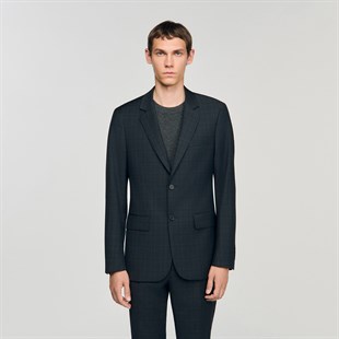 Düz Kesim Yün Blazer