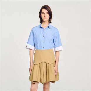 Ekose Desen Kısa Gömlek