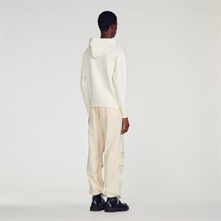 Ekru Kapüşonlu Sweatshirt