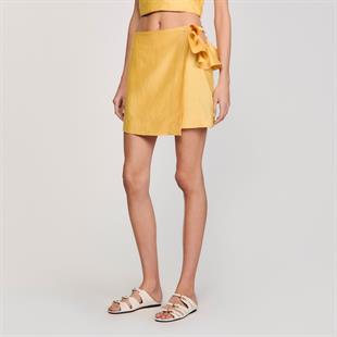 Fırfır Detaylı Cut Out Etek