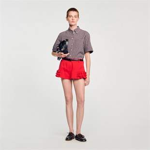 Fırfır Detaylı Şort