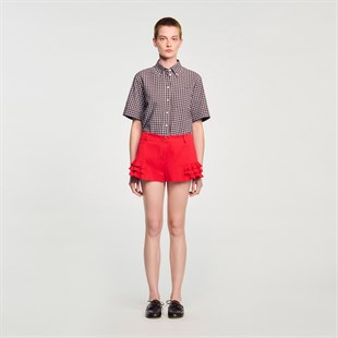 Fırfır Detaylı Şort