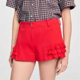 Fırfır Detaylı Şort