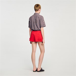 Fırfır Detaylı Şort