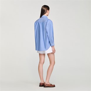 Fiyonk Form Çizgili Gömlek