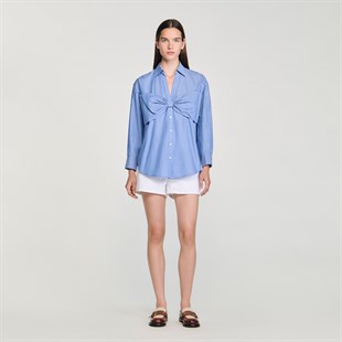 Fiyonk Form Çizgili Gömlek