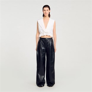 Fiyonk Kapama Derin V Yaka Bluz