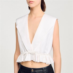 Fiyonk Kapama Derin V Yaka Bluz