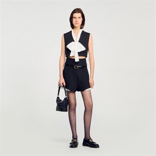 Fular Form Bağlamalı Bluz