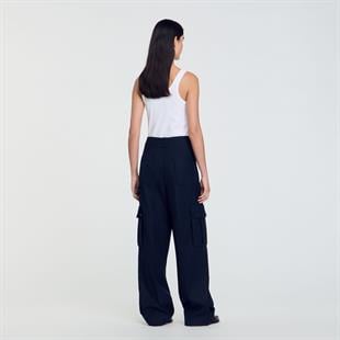 Geniş Paça Kargo Pantolon