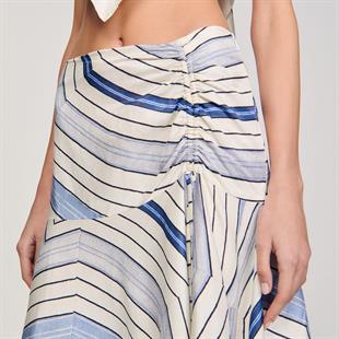 Geometrik desen ipek etek