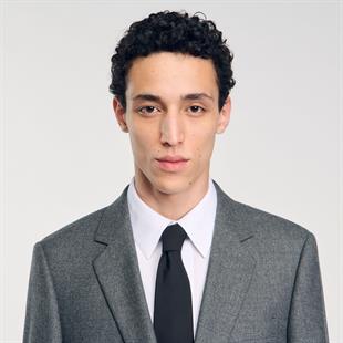 Gri Düz Kesim Blazer