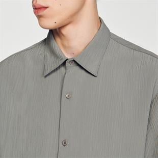 Gri Kısa Kollu Gömlek