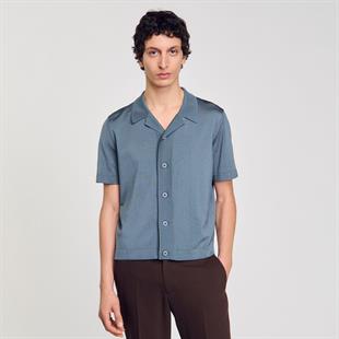 Grimsi Yeşil Triko Gömlek