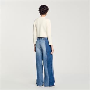 İnci Düğmeli Hırka