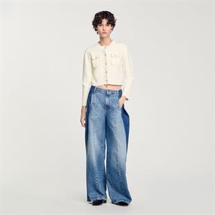 İnci Düğmeli Hırka