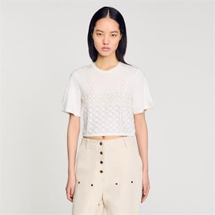 İnci İşlemeli T-shirt