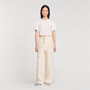 İnci İşlemeli T-shirt