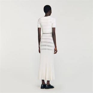 İnci İşlemeli Triko Hırka