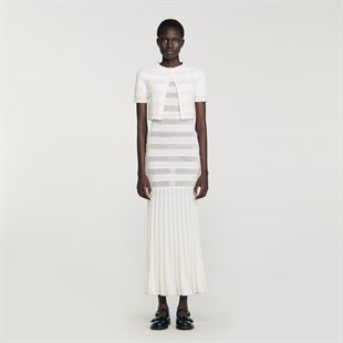 İnci İşlemeli Triko Hırka