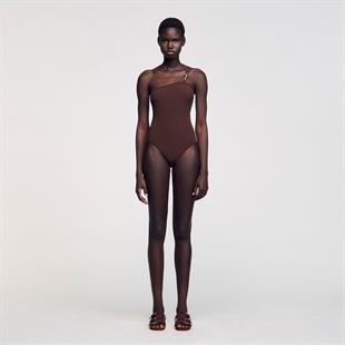 Kahverengi Bodysuit