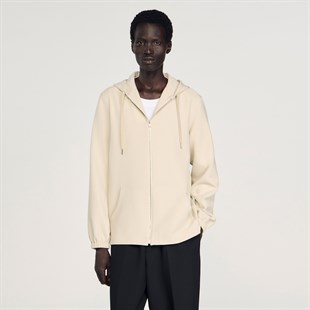 Kapüşonlu Krem Sweatshirt