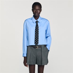 Kendinden Kravatlı Gömlek