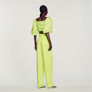 Keten Karışımlı Crop Üst