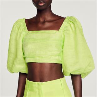 Keten Karışımlı Crop Üst