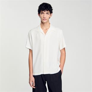 Kırık Beyaz Kısa Kollu Gömlek