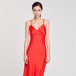 Kırmızı Uzun Elbise