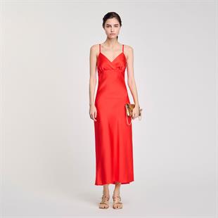 Kırmızı Uzun Elbise