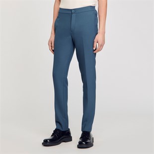 Koyu Lacivert Rahat Kesim Pantolon