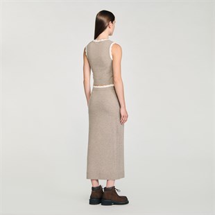 Kroşe Biye Detaylı Yün Triko