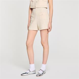 Kroşe Cepli Tüvit Şort