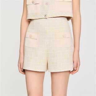 Kroşe Cepli Tüvit Şort