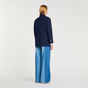 Kruvaze Kapama Lacivert Blazer