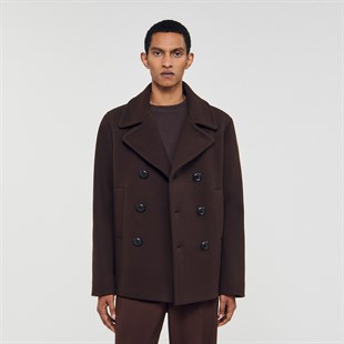 Kruvaze Kapama Yün Kaban