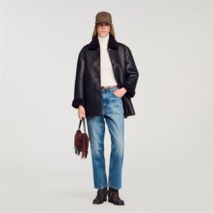 Kürklü Kuzu Derisi Kaban