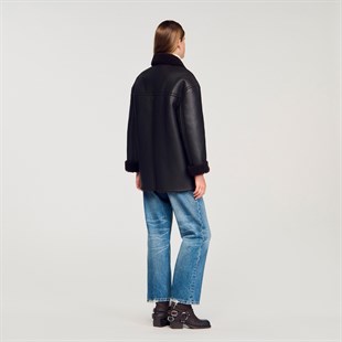 Kürklü Kuzu Derisi Kaban