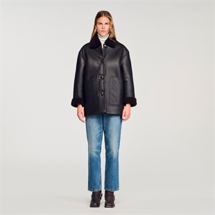 Kürklü Kuzu Derisi Kaban