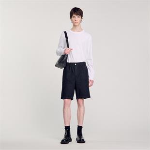 Logo Detaylı Denim Şort