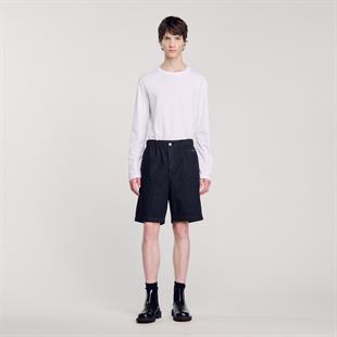 Logo Detaylı Denim Şort