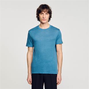 Mavi Keten T-shirt