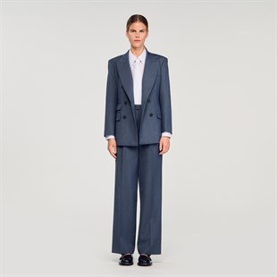 Mavi Kruvaze Kapama Blazer