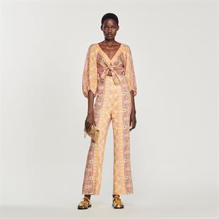 Önden Bağlamalı Truvakar Kol Tulum