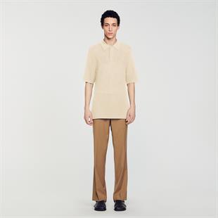 Polo Yaka Bej T-shirt