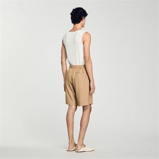 Rahat Kesim Krem Şort