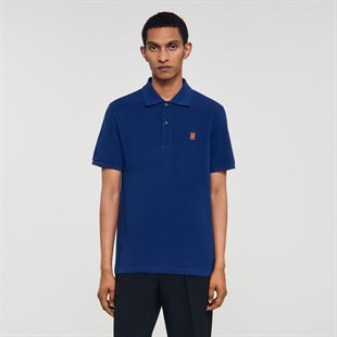S Logo Lacivert Polo Yaka T-shirt