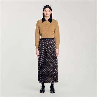 Şal Desen Piliseli Etek